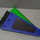 Magnetic Wrench Organizer 4-piece, Wrench Rack Tool Trays SAE (1/4" to 1-1/16"), Metric (6mm to 24mm), 64-Slot Drawer Storage Tools, Wrench Set Holder