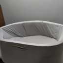 Foam Ball Pit, 35.4"x 11.8" Ball Pits for Toddlers, Soft Round Kiddie Baby Playpen Ball Pool for Kids, Ideal Gift for Babies Indoor and Outdoor Game, Grey, (Balls not Included)