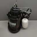 WAYNE CDU800 1/2 HP Submersible Sump Pump Cast Iron & Stainless Steel, Vertical Float Switch, 5,100 GPH