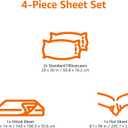 Amazon Basics 4 Piece Breathable 100% Cotton Jersey Knit Sheet Set, Stretchy Lightweight, Includes Flat and Fitted Sheets, Pillowcase, Full, Oatmeal