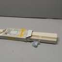 Cordless Light Filtering Mini Blind - 58 Inch Width, 48 Inch Length, 1" Slat Size - Alabaster - Cordless GII Morningstar Horizontal Windows Blinds for Interior by Achim Home Decor