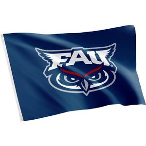 Desert Cactus Florida Atlantic University FAU Flag - 3 x 5 Feet Owls Banner, Indoor/Outdoor Durable Fabric, 100% Polyester Design (Style 1)