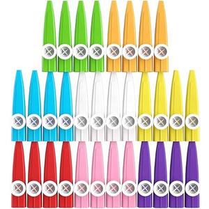 32 pcs 8 Colors Plastic Kazoos Musical Instruments for Party, Early Childhood Education Gifts, Perfect for Fun Gathering & for Over 3 Years Old Kids Gift Price Party Favor Gift Bag Fillers : Wholelovein: Musical Instruments