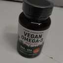 Vegan Omega 3 Algae Oil, Plant Based DHA EPA, Sustainably Sourced, Non-GMO