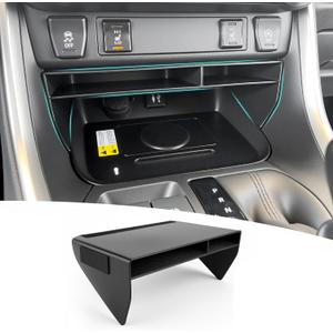 Upgraded Divider Slot Center Console Organizer Tray Compatible with 2019-2025 Toyota RAV4 & 2021-2025 RAV 4 Prime Accessories Insert Gear Shift Secondary Storage Box