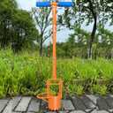 glorousamc Bulb Planter, Weeder, Sod Plugger, Flower Planting, Soil Sampler-5-IN-1 Lawn Tool and Garden Tool - Enhanced Bottom Edge for Easier Penetration, 33.5 InchA