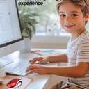 Wireless Mouse Mini Small Silent Cute Pocket Portable Compact Travel USB Tiny Optical Mice 3 Buttons 1000 DPI Cordless Mouse for PC Laptop Computer MacBook Kids Girl Boy Women Small Hands Gift(Red)