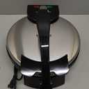 12 Inch Electric Tortilla and Roti Maker Press Non-Stick Surface, Adjustable Temperature, Compact Flatbread Machine, Silver, One Size