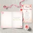 Romantic Valentines Day Card Gift for Him Her, Sweet Love Story Greeting Card for Boyfriend Girlfriend Husband Wife, Anniversary or Valentines Gift