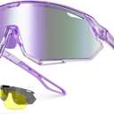 Meeloog 26g Polarized Sports Sunglasses for Men Women with 3 Lens - UV400 Sun Glasses for Running Cycling Baseball Fishing
