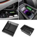 Center Console Organizer Compatible with Hyundai Santa Fe 2021 2022 2023 & Santa Fe SEL 2022 2023 Armrest Storage Box Lower Center Console Tray Interior Accessories