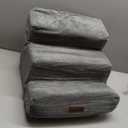 Dog Stairs for Small Dogs, 3-Step Non-Slip Pet Stairs for Couch Sofa and Chair, Dog Bed Stairs for Puppy, Older Cat, Grey, 13.6" H