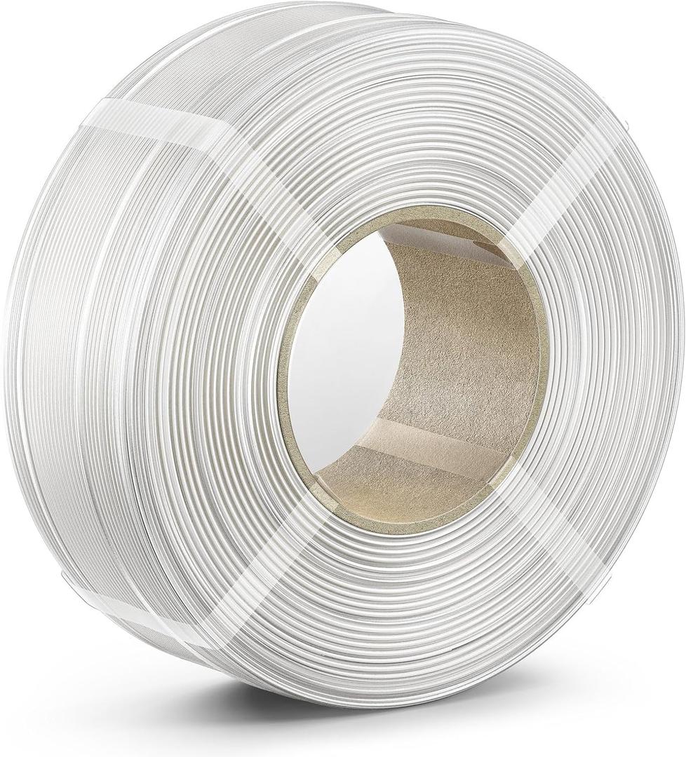 PETG Filament 1.75mm, Ultra Tough, Heat Optimized, Odorless, 1kg(2.2lbs) SUNLU PETG 3D Printer Filament, Dimensional Accuracy +/- 0.02mm, Refill Transparent