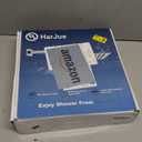 HarJue Shower Head with Extension Arm, High Pressure Square with ShowerArm, Stainless Steel Rainfall-Waterfall Full Body Coverage (10'' Shower with 16'' Arm, Brushed Nickel)