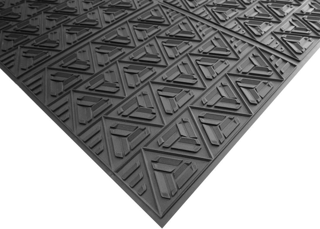 ClimaTex Indoor/Outdoor Scraper Door Mat, 3' x 4', Shoe and Boot Scraper Mat, Cleans Mud, Dirt, Snow, Sand, and Grime
