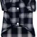 Koneseve Dog Shirt, Pet Plaid Clothes Shirt T-Shirt, Sweater Bottoming Shirt for Small Dog Cat Puppy Grid Adorable Wearing Stylish Cozy Halloween,Christmas Costumes (Blue;3XL) (3XL-(26~38lb)-Chest~26.8")