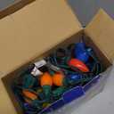 HAYATA Multi Color C9 Big Bulbs Classic Christmas Lights 50 LED 32ft Indoor Outdoor Home Yard Xmas Tree Decorations (Multi Color - 50LED)