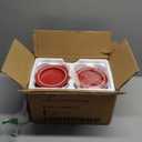 LOVECASA Mini Cocotte Set,12 OZ Small Casserole Dishes with Lids, Soup Bowls With Handles,Individual Baking Ramekins,Oven, Microwave & Dishwasher Safe,Set of 4,Red