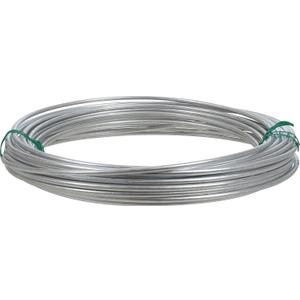 Hillman Steel Wire Rope 9 Gauge Galvanized Solid Wire, 50', Corrosion Resistant, Holds 165 lbs, Ideal for Crafts & DIY, Silver | 122062