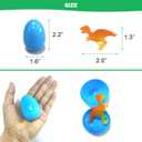 24Pack Easter Eggs with Glow in The Dark Mini Dinosaur Easter Basket Stuffers Party Supplies Outdoot Hunting