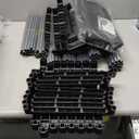 Mavivegue Bookcase, 18-Cube Extra Large Book Shelf, DIY Cube Storage Organizer for Bedroom, Living Room, Home Office - Black