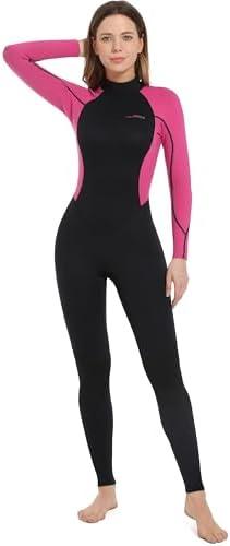 Dark Lightning Wetsuits for Men and Women, Mens/Womens Wet Suit for Cold Water, 3/2mm Wetsuit for Diving Surfing Snorkeling Kayaking Water Sports Medium