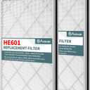 2-Pack HE601 HEPA Filter Replacement, Compatible with Shark Air Purifi-er 6 (HE601 & HE602) Part, HE6FKPET, True HEPA for Shark HE601 Air Purifi-er Filt-er Replacement
