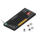 nuphy Air75 V2 Portable 75% Low Profile Mechanical Keyboard,Wireless Keyboard,Supports Bluetooth/2.4G/USB-C RGB Bluetooth Keyboards,Compatible with Windows/Mac OS/Linux Systems-Gateron Brown Switch