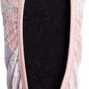 Silky Toes Womens Foldable Lace Wedding Flats Comfortable Bridal Dressy Shoes (Medium)