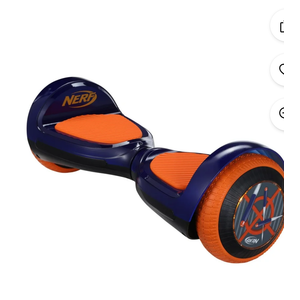 Nerf Hoverboard with Light Up Wheels, Blue and Orange
