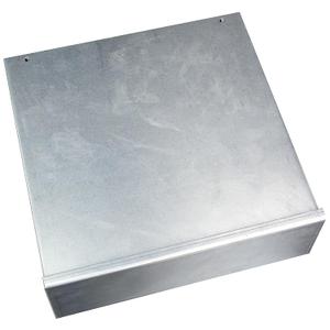 Hoffman A12R124GV NEMA 3R Enclosure, Screw Cover, Galvanized, Non Painted, 12.00" x 12.00" x 4.00"