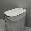 Funest Smart Bathroom Trash Can with Lid 3.5 Gallon Rechargeable Motion Sensor Trash Can,Waterproof Automatic Garbage Can with Automatic Suction Bag Feature,Waste Bin for Bedroom, Kitchen, Office