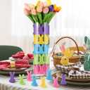 80 Pcs Easter Decorations Cute Sponges Bunnies Vase Filler Easter Bunny Rabbit Spring Indoor Decor for Tiered Tray and Table Decorations for Home