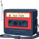 AirPods Pro 2 Case Cover, KOREDA Funny Cassette Tape Design Case for Airpods Pro 2nd Generation/1st Generation (2023/2022/2019), Cute Cartoon Fashion Silicone Protective Case for Women Men (Blue)