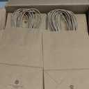 BagDream Gift Bags 100Pcs 5.25x3x8 Small Kraft Paper Gift Bags with Handles Bulk, Brown Paper Sacks for Small Business, Retail, Merchandise, Wedding Birthday Party Favor