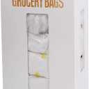 Libreshine Extra Large White Bamboo Grocery Bag Holder for Plastic Bags, Under Sink Cabinet or Wall Mounted Organizer, Space-Saving Bag Dispenser for Kitchen, Pantry, Laundry Room, Garage