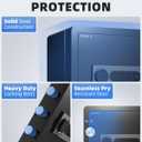 DAYI Safe Box, 2.0 Cubic Feet Home Safe with Fireproof Waterproof Bag, Security Safe Box for Money Cash Valuables, Digital Electronic Keypad, Dual Alarm System, Removable Shelf - D-45