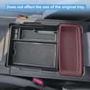EDBETOS Center Console Organizer Compatible with 2024 2025 2026 Honda Prologue EV /2024 2025 Acura ZDX Console Insert Tray Accessories Secondary Armrest Storage Box, Original Tray Can be Placed on Top