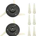 2PACK 4002 710 2189 Trimmer Head (M10*1.0 Left) for Stihl FS44 FS55 FS56 FS70 FS80 FS83 FS85 FS90 100RX FS110 FS120 FS130 FS200 FS250 Trimmers Replace for Stihl Polycut 20-3 Trimmer Head