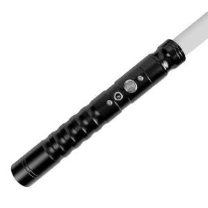 KBASE RGB Lightsaber with 7 Color Changes Metal Hilt Force FX Dueling Lightsabers for Boys and Beginners (Black)