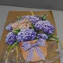 Amyhill Spring Outdoor Decor Hydrangea Metal Garden Stakes 25 Inch Decorative Hydrangea Yard Signs with Stakes Waterproof Floral Lawn Sign Welcome Outdoor Decorations for Patio Porch Lawn Backyard