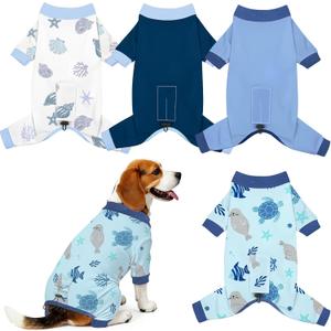 4 Pack Dog Pajamas Pet Costumes Dog Jammies Onesies Sweatshirt Adjustable Breathable Stretchy Clothes for Puppy Small Medium Large Dogs Girls Boys,XL