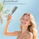 AIMIKE NaturaVol Round Brush for Blow Out, Small Round Hair Brush Nano Thermal Ceramic & Ionic Tech, for Blow Drying & Salon-like Styling at Home, Maximum Volume Shine - 1.3" Barrel, 2.1" w/Bristle
