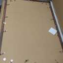 24x36 Poster Frame Set of 2, Rustic Brown Wood Style - Display 20x30 Picture with Mat or 24 x 36 Poster without Mat, Wall Mounting Horizontal and Vertical