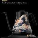 Cocinare FLOW M9 Electric Gooseneck Kettle, 1 Temperature Control for Pour-over Coffee & Tea, Stainless Steel Interior, Quick Heating for Boiling Water (Wave)