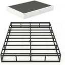 LUMUNANCE Cal King Box Spring 9 Inch, Heavy Duty Metal Box Spring California King Size Bed Base, Mattress Foundation with Fabric Cover, Easy Assembly