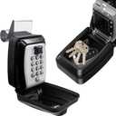 Upgrade SL-591 Car Key Lock Box, Car Window Lock Box for Turo, Car Window Punch Button LockBox, Vehicle Window Key Box, Vehicle Window Lock Box fit for Ride Share, Turo, GetAround, (Gray)