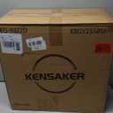 Kensaker Tall Drafting Chair with Footrest Ring for Home and Work, Ergonomic Home Desk Office Chair with Flip up Arms and Lumbar Support, Extended Height Executive Desk Office(Black)