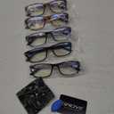 Gaoye Professional Reading Glasses for All Day - Computer Readers with Blue Light Protection - Value Pack 5, +2.25 