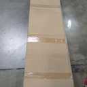 32x96 Inch White Sliding Barn Door Slab with 5.5ft Hardware Kit Included, 5-Panel, MDF Wood Panel Covered with Water-Proof Scratch-Proof PVC Surface, Simple DIY Assembly